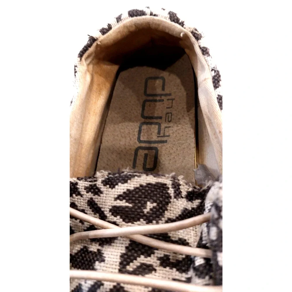 Hey Dude Women's Wendy Woven Cheetah Gray‎ Leopard Size 9 - Picture 7 of 13